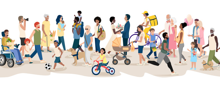 People of different ethnicities