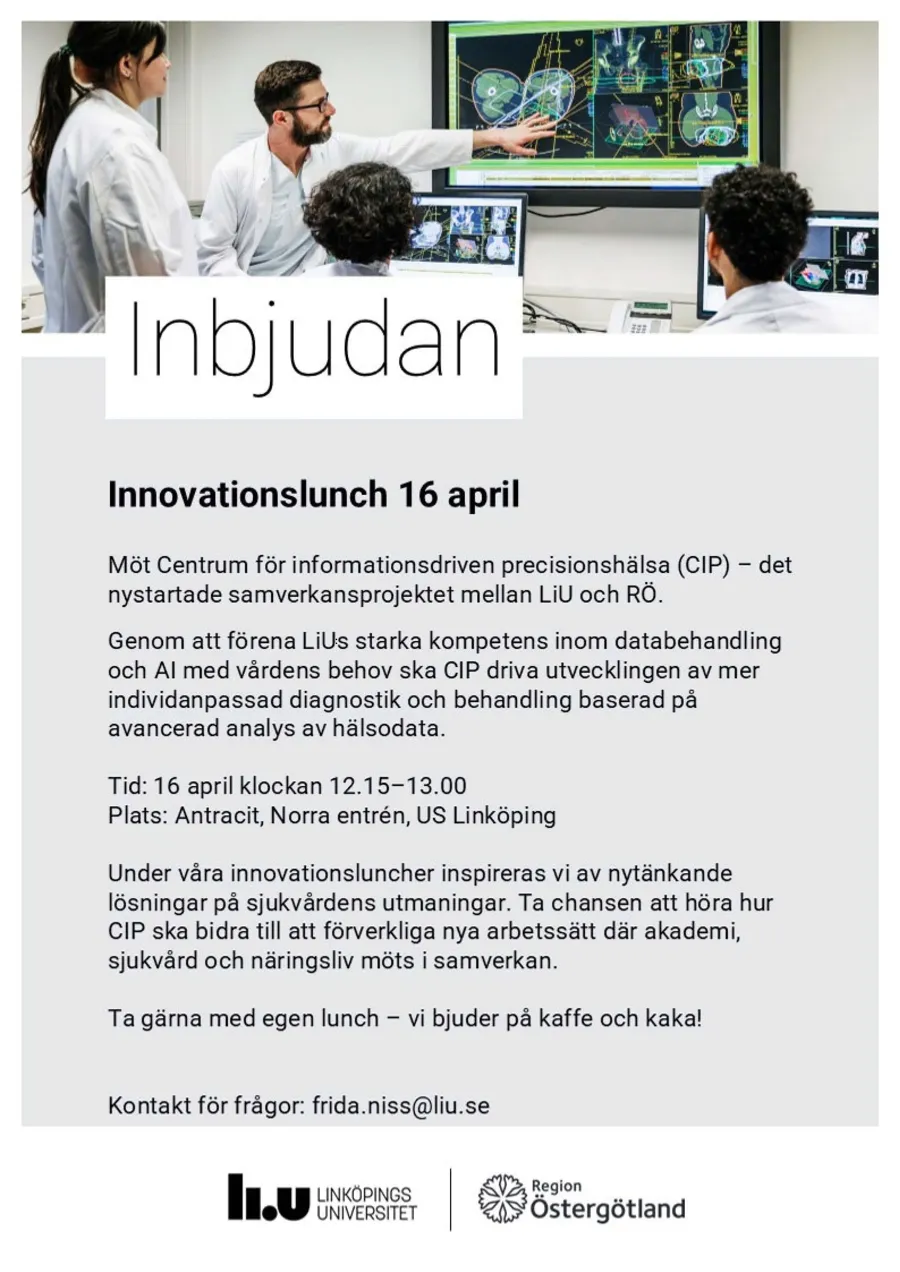 En flyer för en innovationsworkshop.