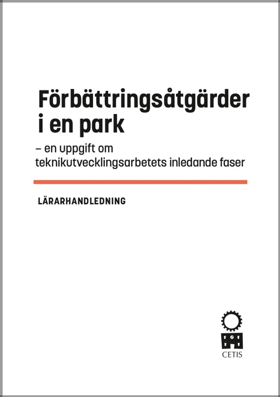 Omslag Förbättringsåtgärder Parken